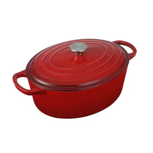 <span class=keywords><strong>Cocotte</strong></span> ovale <span class=keywords><strong>en</strong></span> <span class=keywords><strong>fonte</strong></span> de 3,5 L personnalisable avec couvercle, style français - Product Image 4