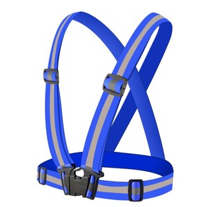 Gilet riflettente con cinghie regolabili per la corsa notturna e la guida, gilet riflettente di sicurezza stradale con elastico - Product Image 2