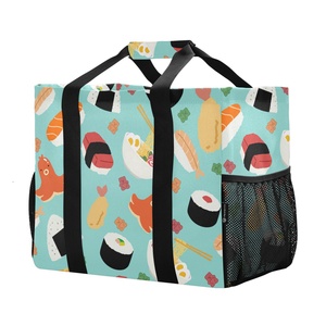 New Arrival Custom Charlottes Pattern <b>HandBag</b> Lifestyle Large Capacity Tote Reusable Grocery Shopping Bag for Women - Product Image 2