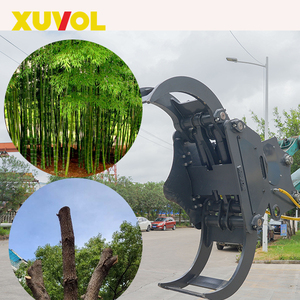 XUVOL 10-15 tonnes, accessoire pour excavatrice, OEM ODM, coupe-bambou, élagage municipal, jardinage, double cylindre, cisaille à bambou, cisaille à arbres - Product Image 2