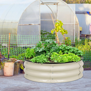 Hot Sale17" Tall Galvanized Raised Garden Bed Kit Oval <b>Large</b> Metal Beds Stock Herb Box <b>Planter</b> for Vegetables - Product Image 6