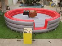 WINWAY Jeu de taureau mécanique gonflable Country Western pour adultes, capacité 1000 kg, 3-5 passagers, 5x5m