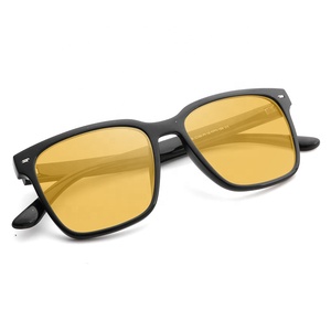 Monturas de Gafas Cuadradas con Protección Anti Luz Azul, Modelo Top Tr90 Amarillo, para Bloquear la Luz Azul de la Computadora - Product Image 2