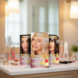 Kit de Tinte Permanente para el Cabello Mix Profesional Glossy Colour 10 23 Rubio Platino con Aceite de Argán y Pomelo - Product Image 2