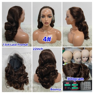 Promoción Letsfly, Pelucas Rizadas y Voluminosas de 300 Gramos y 22 Pulgadas en Oferta, Pelucas con Frente de Encaje 13x4, Pelucas de Cabello Humano Virgen 10A, 300% de Densidad - Product Image 3