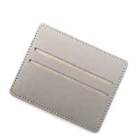 Dompet Kartu Kulit PU Murah Grosir 2 Slot Kartu Tipis Minimalis Anti Pembajakan Logo Custom untuk Pria Wanita Hadiah Promosi