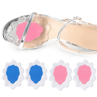 Coussinets d'avant-pied auto-adhésifs en gel-latex à bords fleuris, anti-friction, absorbant les chocs, pour ajustement demi-taille sur talons hauts