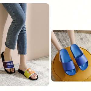 WSY986 Sandal desain kustom dengan Logo pria Sandal cetak alas kaki Pvc Sandal Logo kustom Sandal kustom untuk <span class=keywords><strong>Promo</strong></span> - Product Image 5