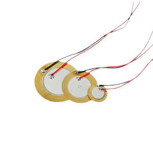 אלמנט פיזואלקטרי מסוג ביזר פיזואו, דיסק קרמי מאלומינה-זירקוניה עם חוט בקוטר 12/15/18/20/27/35/50 מ\\\"מ - Product Image 3