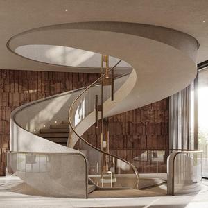 Grand <span class=keywords><strong>escalier</strong></span> en colimaçon pour les maisons de luxe à plafonds hauts - Product Image 1