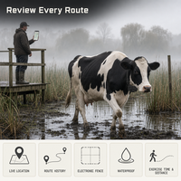 Traceur GPS pour animaux G21, compact et élégant, suivi de localisation précis, historique de 90 jours, alertes de franchissement de géofences