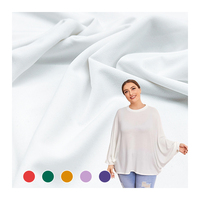Tissu en polyester recyclé hautement extensible pour robe, tissu en jersey de polyester tricoté à bon prix en vente