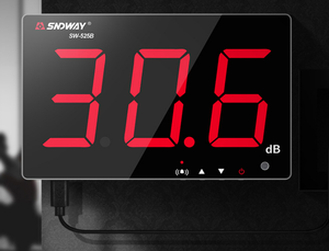 Sonometre numérique suspendu SNDWAY SW-525b, 30 à 130 dB, grand écran LCD, mesure du bruit pour restaurant - Product Image 4