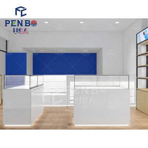 Factory Direct Customized Explosion-Proof Glass Store Mobile Phone Display Counter Retail Phone Accessories Shop Interior Design - Product Image 6