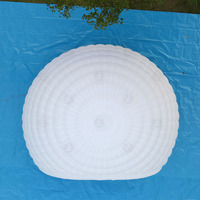 Dôme igloo gonflable portable avec éclairage LED blanc et souffleur d'air pour expositions, camping, fêtes et événements