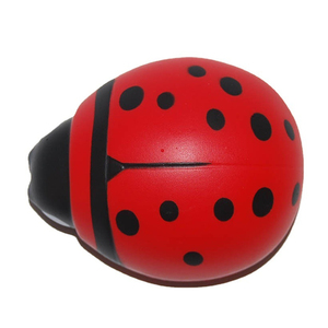 Balle anti-stress en mousse PU personnalisable avec logo, en forme de coccinelle, à remontée lente, jouet à presser pour enfants et adultes - Product Image 2