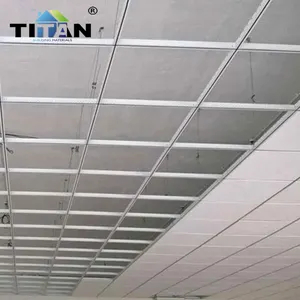 بلاط سقف معلق من الألياف المعدنية السوداء 2x4 بتصميم ألواح من الأكوستيك للمستشفيات