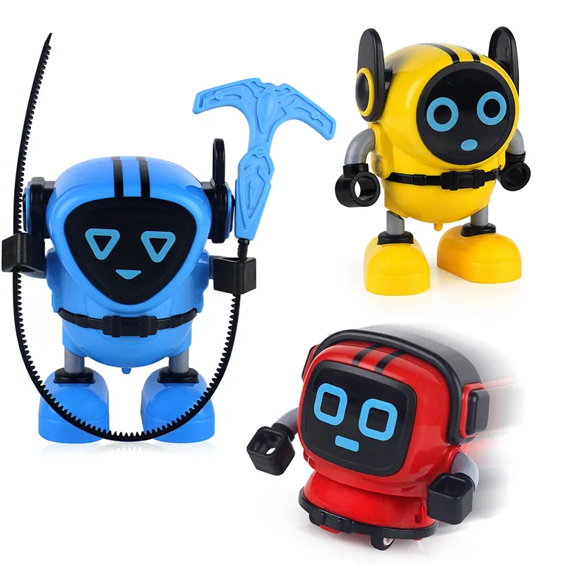 Educational Robot Toy Toy Spinning Top Robot Battle Gyro Pull Back Car Spinning in Wind Up Gyro Toys for Kids Boys Girls