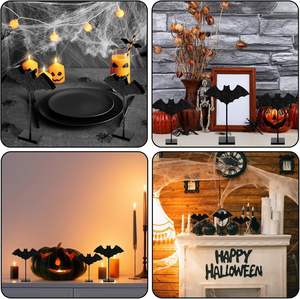 Support de papier absorbant Halloween en forme de chauve-souris, décoration de base de cercueil, distributeur de papier absorbant pour cuisine et salle de bain, pour plan de travail, pour femmes - Product Image 6