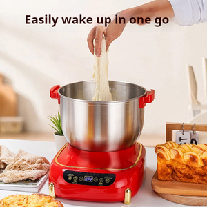 8L Multifunktions-Küchenmaschine mit hoher Effizienz, elektrischer Stand-/Tisch-Teigkneter, Edelstahlschüssel, 6 Geschwindigkeitsstufen, 200W Rührer, Auswurffunktion - Product Image 4