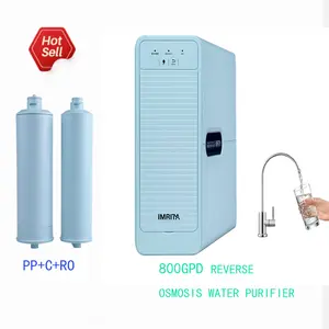 IMRITA Under Sink Quick Twist Direct Drinking Reverse Osmosis RO Water Purifier System 800 GPD Water Filter