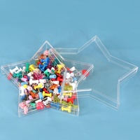 Boîtes en acrylique transparentes en forme d'étoile SUNSHING en vrac, boîtes en plastique à deux parties, ornements remplissables, boîte à chocolat transparente en forme d'étoile, conteneur à bonbons