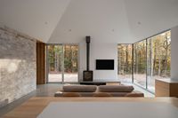 Cabane préfabriquée modulaire scandinave avec collaboration architecturale, villa modulaire éco-responsable avec solutions architecturales