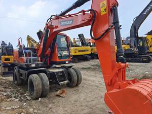 Excavatrice sur pneus Doosan d'occasion à bas prix 15 tonnes DH150W-7 hydraulique Doosan haute performance à vendre - Product Image 5