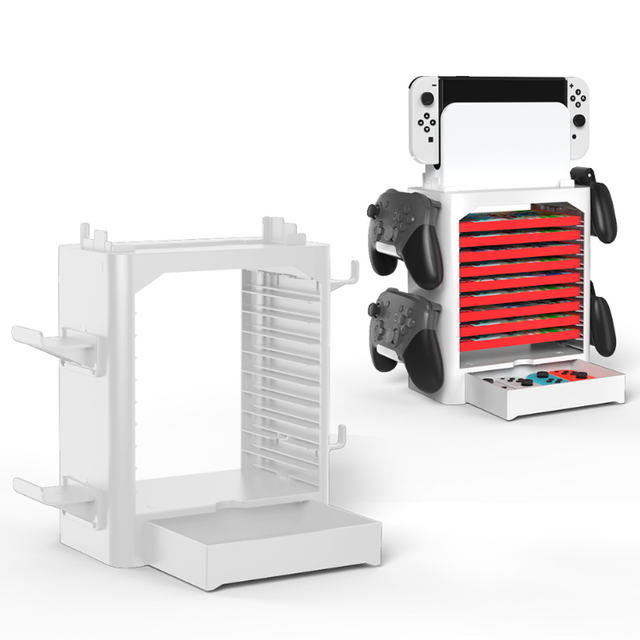 Game Card Storage Tower Rack Stand for Nintendo Switch CD Disk Shelf Controller Console Holder Stand Gaming Accessories