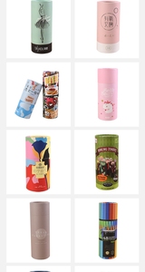 골드 스탬핑이있는 럭셔리 실린더 라운드 튜브 향수 병 및 담배 포장을위한 아름다운 평면 가장자리 - Product Image 6