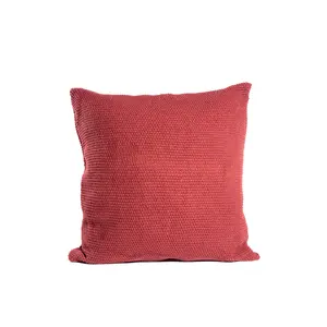 MLBZ дешевая декоративная Роскошная вязаная винно-красная хлопковая трикотажная наволочка мягкая подушка для детей