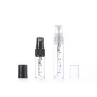 Sous-emballage Mini parfum gradué échelle bouteilles 2ml 3ml 5ml 10ml clair Fine brume vaporisateur parfum bouteille séparée