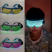 Máscaras LED de Plástico con Barra de Luces para Fiestas, Accesorios de Animación, Música Electrónica, Máscaras Luminosas Intermitentes para Cosplay, Clubes Nocturnos