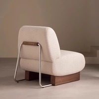 Canapé en bois massif vintage français, style Bauhaus vintage pour petits appartements, salon et chambre à coucher