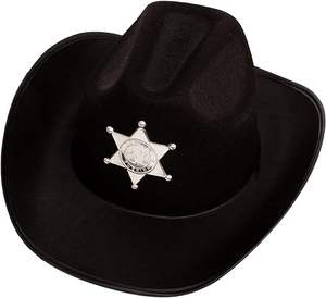 <span class=keywords><strong>หมวก</strong></span>ปาร์ตี้ตลกสำหรับเด็ก<span class=keywords><strong>หมวก</strong></span>คาวบอยสีดำนายอำเภอชุดเดรสสำหรับงานปาร์ตี้ - Product Image 3