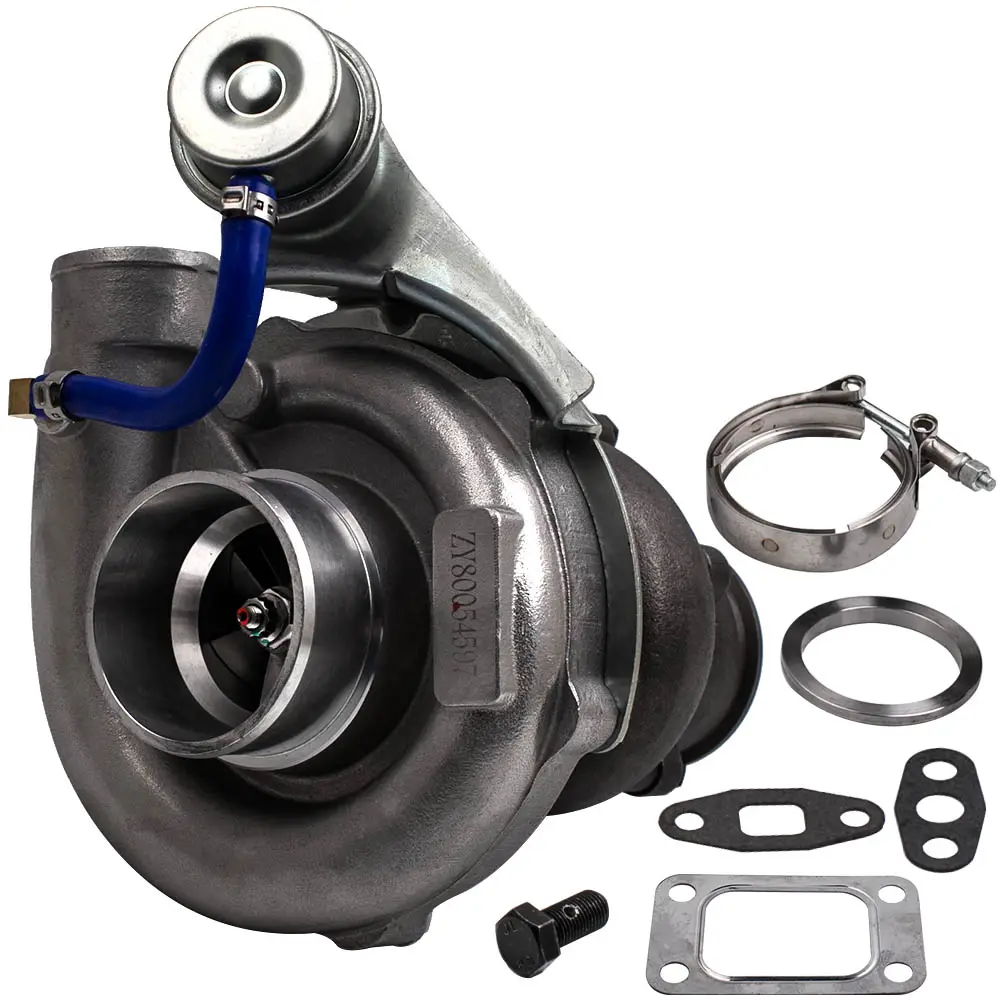 Universal Turbo Turbocharger T3 T4 T04E A/R .50 A/R .63 V-band Oil for 1.5-2.5L engines