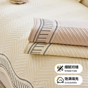 Cojín de Sofá en Forma de Lolita, de Algodón Lavado, Antideslizante, Acolchado, de Color Sólido, Crema, Blanco, Marrón, Gris, Lavable a Máquina - Product Image 5