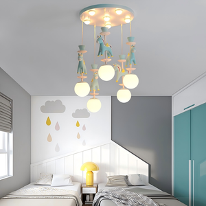 Lampadario per <span class=keywords><strong>cameretta</strong></span> bambini, rosa, in ferro, di medie dimensioni, altezza regolabile, design simpatico a cartoni animati, <span class=keywords><strong>lampada</strong></span> da comodino per <span class=keywords><strong>cameretta</strong></span> di ragazze e ragazzi - Product Image 2