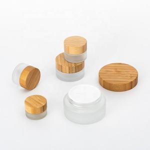 Lọ Thủy Tinh Trong Suốt 5G/10G/15G/30G/50G/100G Cho Hộp Đựng Mỹ Phẩm Và Bao Bì Với Nắp Tre - Product Image 4