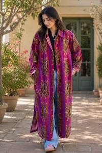 Robe mini kaftan rayée 100 % lin tissé, col en V, sans manches, style bohème, décontractée, pour l'été, tenue de plage, taille naturelle, dentelle indigo - Product Image 2