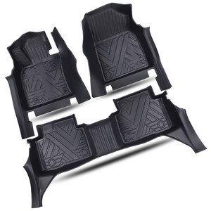 Alfombrillas de Lujo a Cuadros de TPE de Alta Calidad, Personalizadas, de 5 mm de Grosor, Juego Completo, Antideslizantes, para Todo Clima, 4 Piezas, para Vehículos con Volante a la Izquierda, <span class=keywords><strong>Todoterreno</strong></span>, Impermeables - Product Image 4