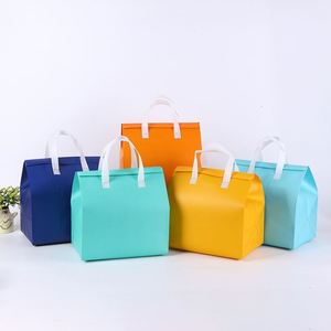 Disposable Wholesale Non-Woven Lunch Food Delivery <b>Cooler</b> BagThermal Insulated Bag Custom Logo for Food Takeout - Product Image 6