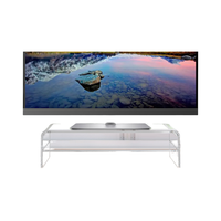 Usine directe en gros Portable clair acrylique moniteur support Riser ordinateur présentoir pour multi moniteur support de bureau