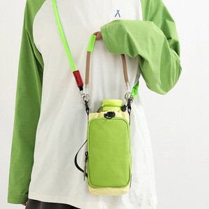 New Crossbody Nylon Water Bottle Climbing Rope Strap Custom logo Small Drawstring Phone Purse Designer <b>Men</b> Women <b>Shoulder</b> <b>Bags</b> - Product Image 4