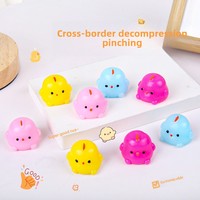 Poulet à presser à la mode jouet doux EVA mousse plastique caoutchouc créatif boulette conception amusant soulagement éducatif pour les enfants