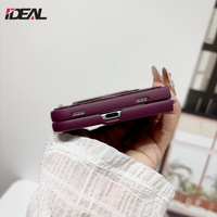 Coque de téléphone magnétique rotative à 360 degrés IDEAL Factory pour Apple iPhone Duo, luxe, diamant, antichoc, paillettes brillantes, pour filles