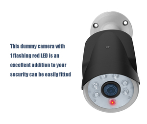 Dummy Fake <strong>Bullet</strong> <strong>Camera</strong> for Outdoor IP66 Waterproof Flashing <strong>LED</strong> Red Light - Product Image 5