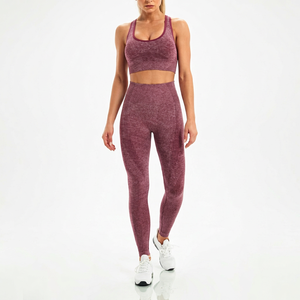 Customizable Women's Lightweight <b>Yoga</b> Fitness SMART FABRIC Bra and <b>Pants</b> Set Solid Pattern Breathable <b>Plus</b> <b>Size</b> Made in Pakistan - Product Image 1