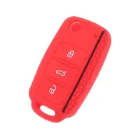 Housse de protection en silicone pour clé de voiture à distance, compatible avec Volkswagen VW POLO Tiguan Passat B5 B6 B7 Golf EOS Scirocco Jetta