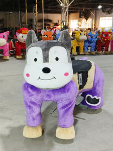 Mini Eyes Dog Voiture à chevaucher électrique pour enfants, en peluche, à monnayeur, en forme de chien, pour centres commerciaux intérieurs - Product Image 3